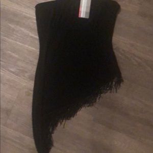 NWT Prada black strapless asymmetrical top. Sz M